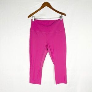 Lululemon Align Double Lined Size 12 Pink Crop Legging High Rise
